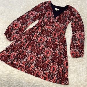 Pink paisley midi dress - Maeve by Anthropologie